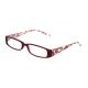Okulary do czytania RFCGWE +2.50 czerwon +etui