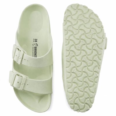 9. Klapki męskie Birkenstock Arizona Essentials EVA Regular Faded Lime na szeroką stopę piankowe (1024571)