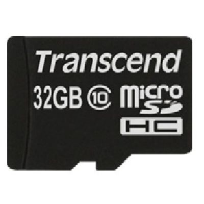 SD microSD Card  32GB Transcend SDHC Class10 w/adapter