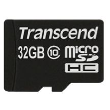 SD microSD Card  32GB Transcend SDHC Class10 w/adapter
