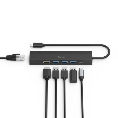 3. Hama 00200144 huby i koncentratory USB 3.2 Gen 1 (3.1 Gen 1) Type-C 5000 Mbit/s Czarny