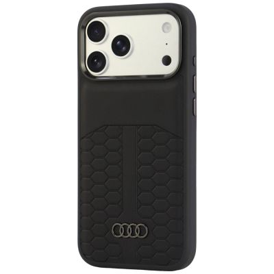 3. Etui Audi Leather Case MagSafe na iPhone 18 Pro Max / 17 Pro Max - czarne
