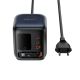 2. Ładowarka biurkowa Acefast Z10 GaN 100 W 3xUSB ze zwijanym kablem USB-C i wyświetlaczem TFT - czarna