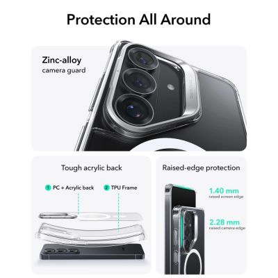 2. Etui ESR Classic Hybrid Kickstand MagSafe na Samsung Galaxy S26 - przezroczyste