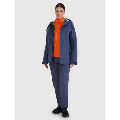 6. Kurtka puchowa trekkingowa z wypełnieniem Primaloft Silver damska 4F 4FWSS25TDJAF531-70S