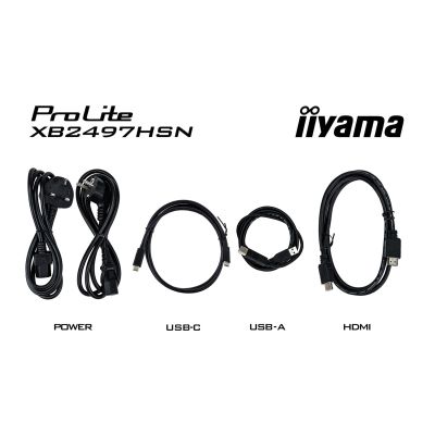 18. iiyama ProLite XB2497HSN-B1 monitor komputerowy 60,5 cm (23.8") 1920 x 1080 px Full HD LED Czarny