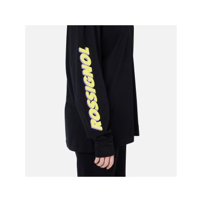 7. Koszulka unisex ROSSIGNOL SUPER LS TEE czarna