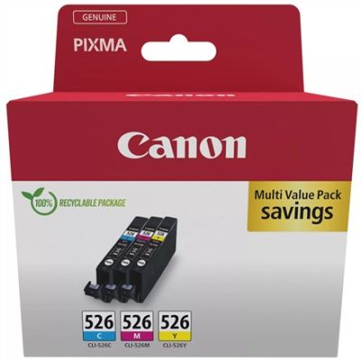 4. Canon 4541B018 nabój z tuszem 3 szt. Oryginalny Cyjan, Purpurowy, Żółty