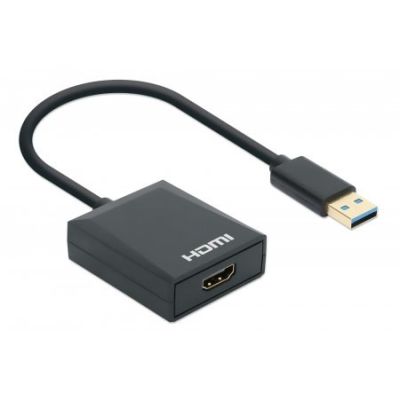 3. Manhattan 153690 stacja dokująca Przewodowa USB 3.2 Gen 1 (3.1 Gen 1) Type-A Czarny