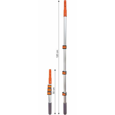 15. KIJ DRĄŻEK TELESKOPOWY 50-120CM DO GRABI I SZCZOTEK KLIK
