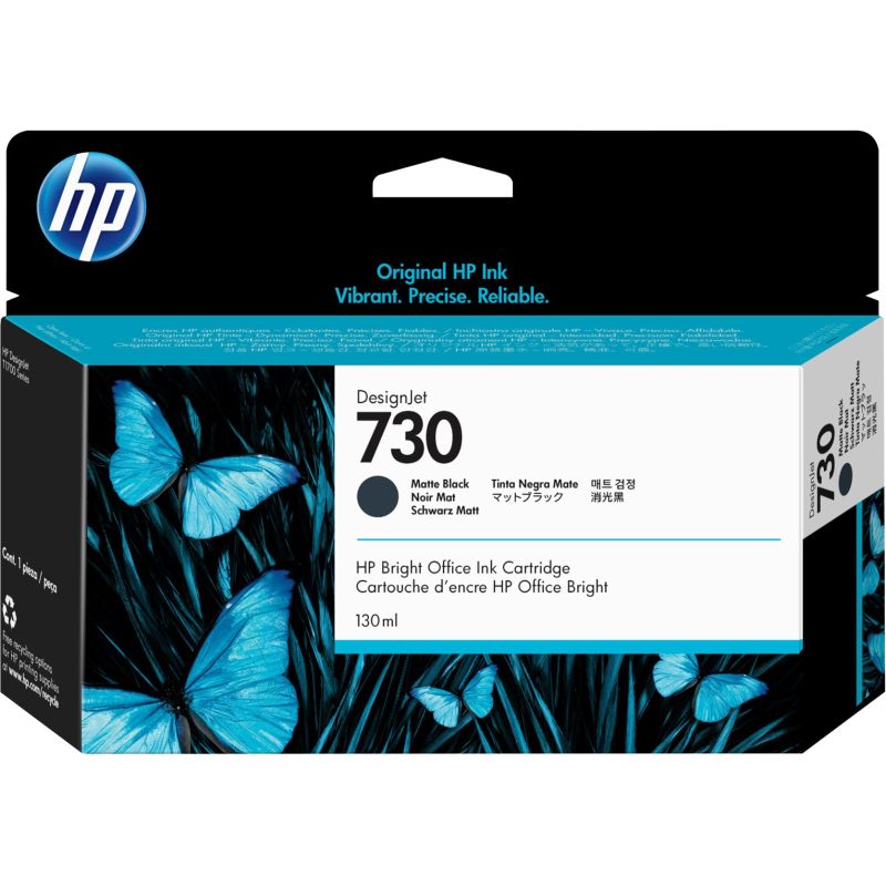 4. HP Wkład z atramentem czarnym matowym DesignJet 730 o pojemności 130 ml