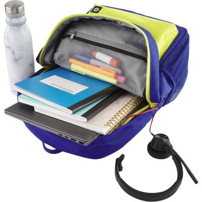 4. Plecak HP Campus  do notebooka 15,6" niebiesko-żółty7J596AA