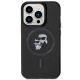 3. Etui Karl Lagerfeld Karl&Choupette Glitter MagSafe na iPhone 15 Pro - czarne