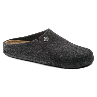 Kapcie męskie/damskie Birkenstock Zermatt Cozy Home Anthracite z wełnianego filcu regular szerokie (1014938)