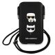 2. Torebka Karl Lagerfeld Saffiano Ikonik Karl&Choupette Head 6.1'' - czarna