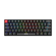 Marvo Scorpion KG933G Saber 61 Wired Mechanical RGB 60% UK Layout Gaming Keyboard (Black) klawiatura QWERTY Czarny