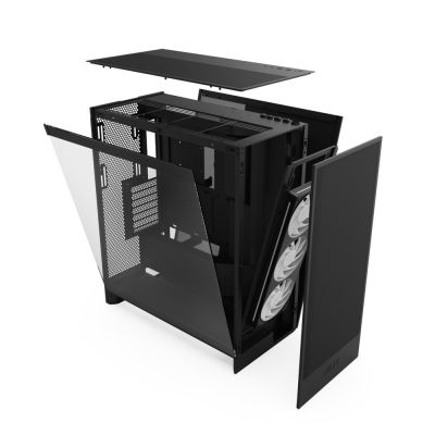 5. NZXT OBUDOWA H7 FLOW RGB MIDI TOWER Z OKNEM CZARNA (2024)