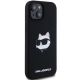 4. Etui Karl Lagerfeld Silicone Choupette Head MagSafe na iPhone 15 Plus / 14 Plus - czarne