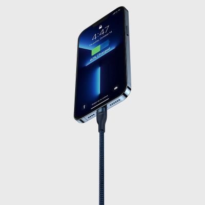 8. Baseus Flash Series II kabel USB Typ C / USB Typ C / Lightning / micro USB 100 W 1,5 m niebieski (CASS030203)