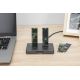 22. Stacja dokująca USB-C 3.2 Gen2 dla dysków SSD M.2 Duo NVMe oraz SATA (max. 2x 4 TB) z czytnikiem kart SD-Express 7.1 (max. 2 TB), czarna