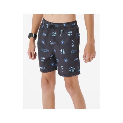 3. Boardshorty RIP CURL Tube Heads Sun Volley Mesh -Bo czarny