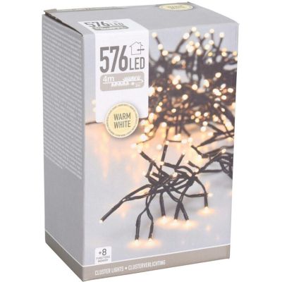 5. LAMPKI CHOINKOWE ŁAŃCUCH ŚWIETLNY 576 LED TIMER CIEPŁY BIAŁY