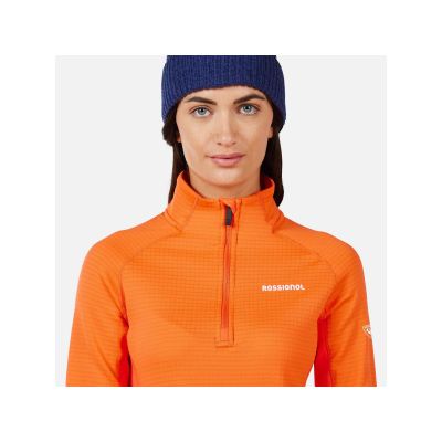 5. Bluza damska ROSSIGNOL W Blackside Mix HZ Fleece pomarańczowa