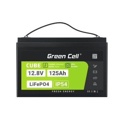 2. Green Cell CUBE Akumulator LiFePO4 125Ah 12V/12.8V 1600Wh LFPGC12V125AH