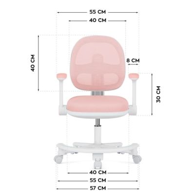 8. Fotel obrotowy Junior 3.6 Pink