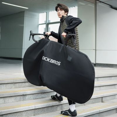 8. Pokrowiec elastyczny Rockbros D002 torba transportowa na rowery szosowe i górskie 26" - czarny