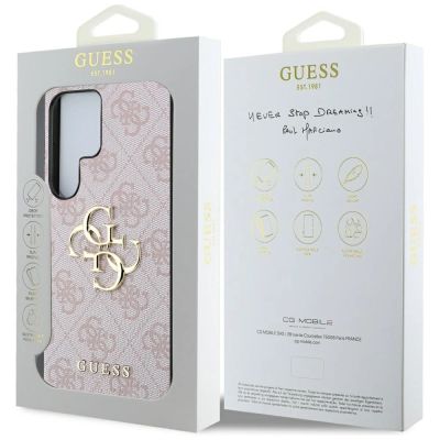 8. Etui Guess Big 4G Logo Classic Logo do Samsung Galaxy S25 Ultra różowy
