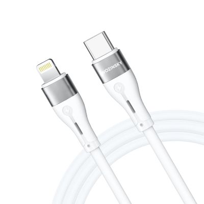 4. Kabel Wozinsky WSTCL1 Lightning / USB-C PD 27W 1 m - biały