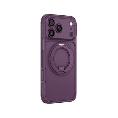 5. Etui AMAZINGTHING Titan Pro Spin Lens na iPhone 18 Pro z obrotowym pierścieniem i mocowaniem na smycz kompatybilne z MagSafe - fioletowe