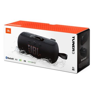 7. Głośnik JBL TUNER 3 (czarny, bezprzewodowy, z radiem FM i DAB+)