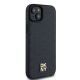 4. Etui DKNY Leather Pattern Metal Logo MagSafe na iPhone 15 / 14 / 13 - czarne
