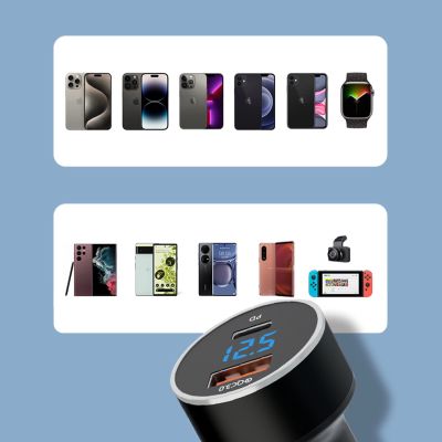 14. Ładowarka samochodowa Wozinsky WDCCAC USB-C USB-A 36W - czarna