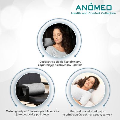 4. PODUSZKA POD GŁOWĘ PÓŁWAŁEK MAŁY ANOMEO