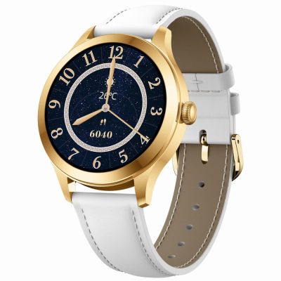 2. Smartwatch Gravity Biało Złoty 2 Paski GT25-2 PRO