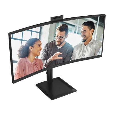 33. Monitor AOC 86,3 cm (34") CU34E4CW 21:09 2xHDMI+DP+USB-C+Webcam Curv.