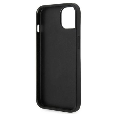 7. Etui Karl Lagerfeld Saffiano Karl's Head Patch na iPhone 14 - srebrne