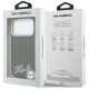 8. Etui Karl Lagerfeld Grained with Resin Signature Logo MagSafe na iPhone 18 Pro / 17 Pro - czarne
