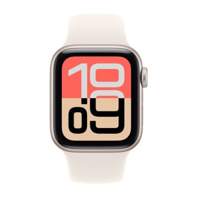 3. Apple Watch SE 3 Cellular 40 mm koperta z polarisu z paskiem sportowym o północy - S/M