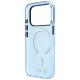 7. Etui BMW M IML Frosted Metal Logo & Trims MagSafe na iPhone 17 Pro / 18 Pro - niebieskie