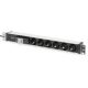 Digitus Listwa zasilająca PDU 19" Rack, 6x schuko, 2.0m, 1x wtyk unischuko, 16A, wyłącznik nadprądowy, profil aluminiowy
