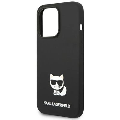6. Etui Karl Lagerfeld Silicone Choupette Body na iPhone 14 Pro - czarne