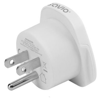 4. SAVIO ADAPTER PODRÓŻNY GNIAZDO GLOBALNE - WTYK US AP-07
