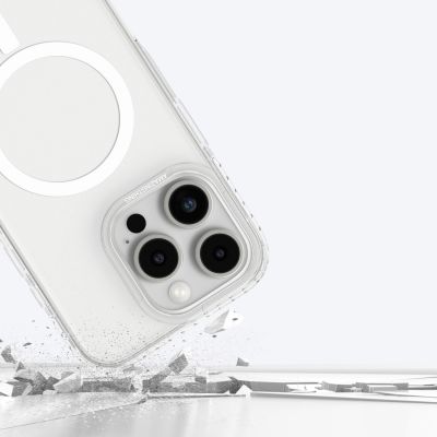 9. Etui silikonowe AMAZINGTHING Titan Pro Mag Case z pierścieniem magnetycznym do iPhone 16 Pro - przezroczyste