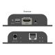 4. Przedłużacz (extender) po skrętce kat.6 HDMI 4K/60Hz przez IP 1G lub do 120m/200m, max. 253 odbiorniki, sterowanie IR - zestaw