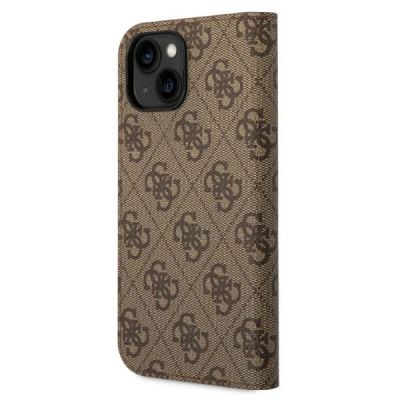 2. Etui Guess 4G Vintage Gold Logo na iPhone 14 - brązowe