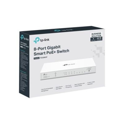 6. TP-Link FESTA FS308GP przełącznik sieciowy Zarządzany Gigabit Ethernet (10/100/1000) Obsługa PoE Biały